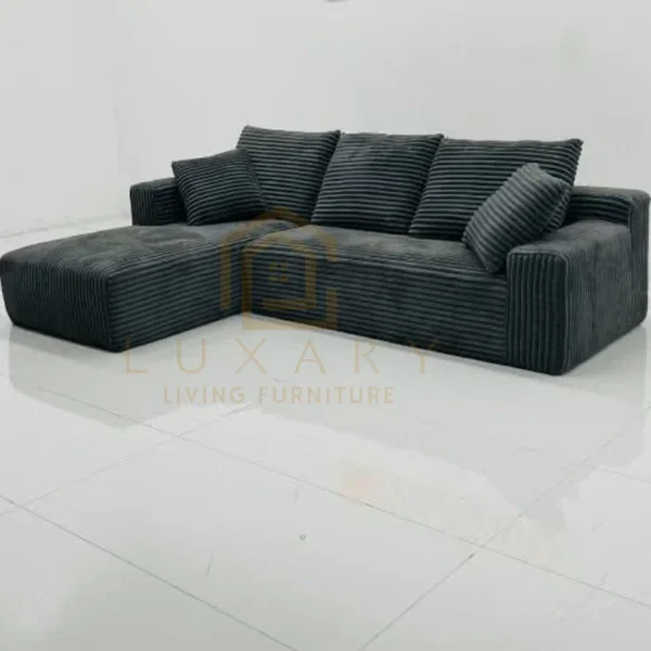 Velvet Luxe L-Shape Sofa